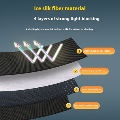 BreatheCozy™ IMEBO Silk Sleep Eye Mask — Complete Light-Blocking & Ventilated Eye Mask for Deep, Restful Sleep