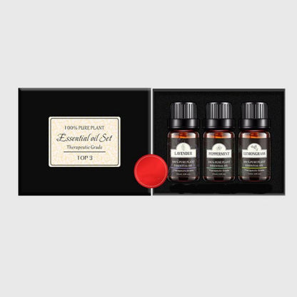 BreatheCozy™ Multi-Pack Essential Oils – 10 mL Tea Tree Aromatherapy Oil for Diffuser & Relaxation”