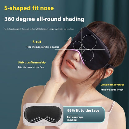 BreatheCozy™ IMEBO Silk Sleep Eye Mask — Complete Light-Blocking & Ventilated Eye Mask for Deep, Restful Sleep
